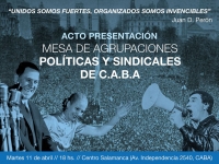 Mesa de agrupaciones pol&iacute;ticas y sindicales de CABA
