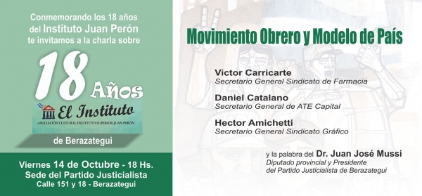 Charla sobre movimiento obrero y modelo de pa&iacute;s